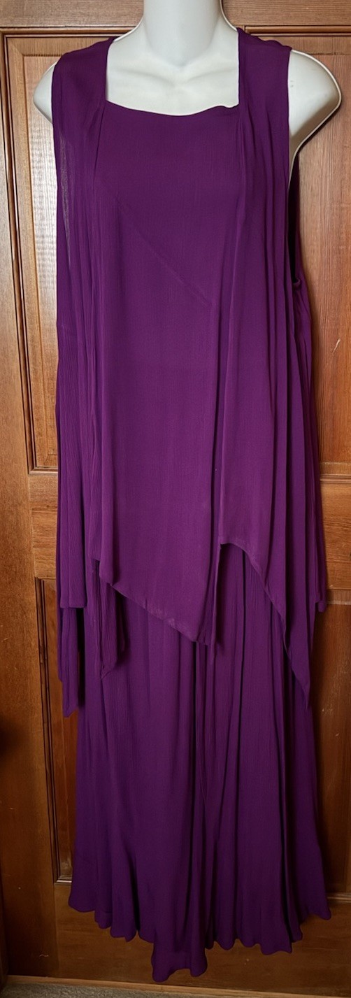 3 Pc Purple Mission Canyon Skirt, Tank And Scarf Set, One Size, New With Tags