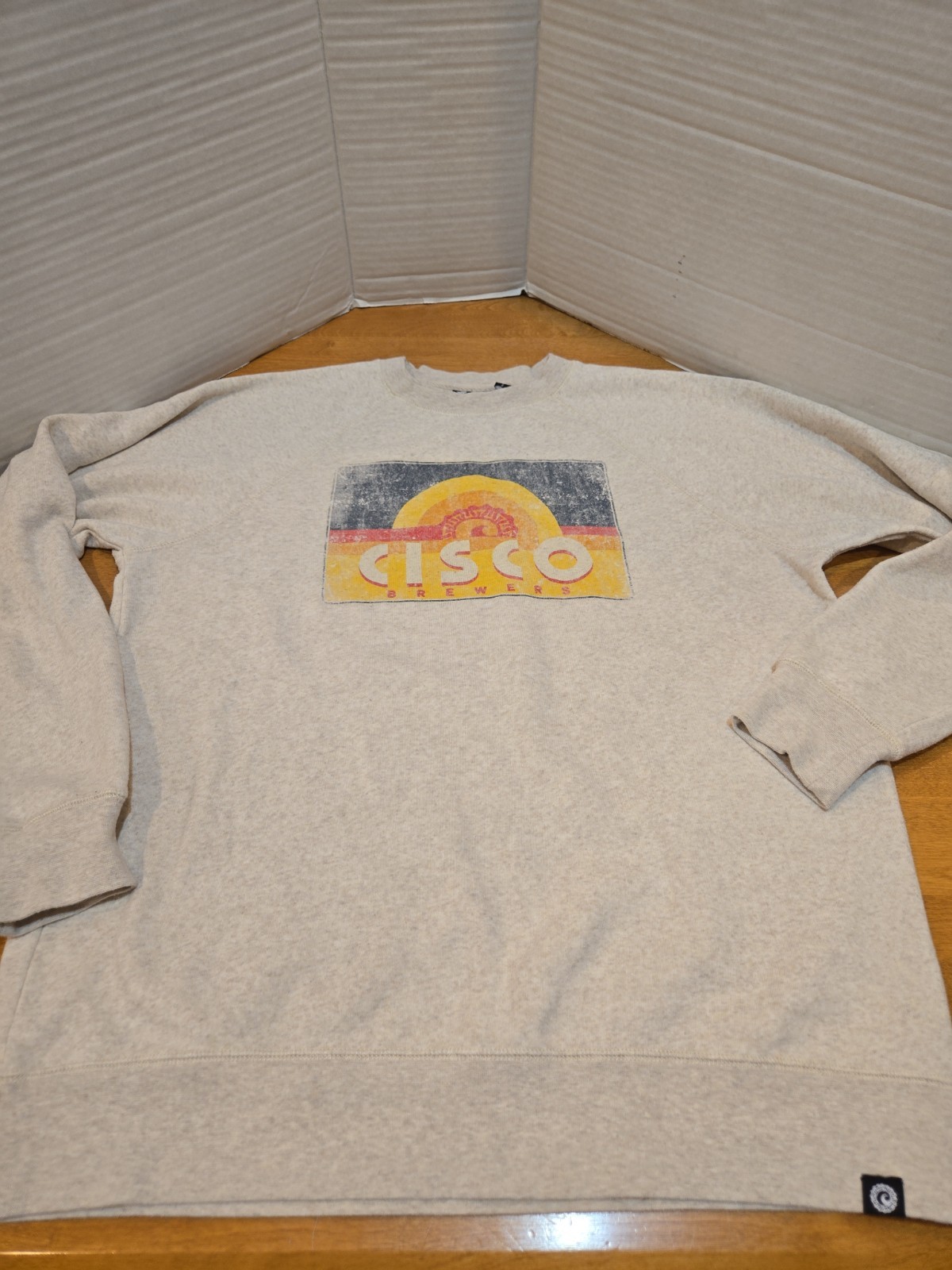 Cisco Brewers Nantucket Crew Neck Sweatshirt Men’s M Distressed Retro