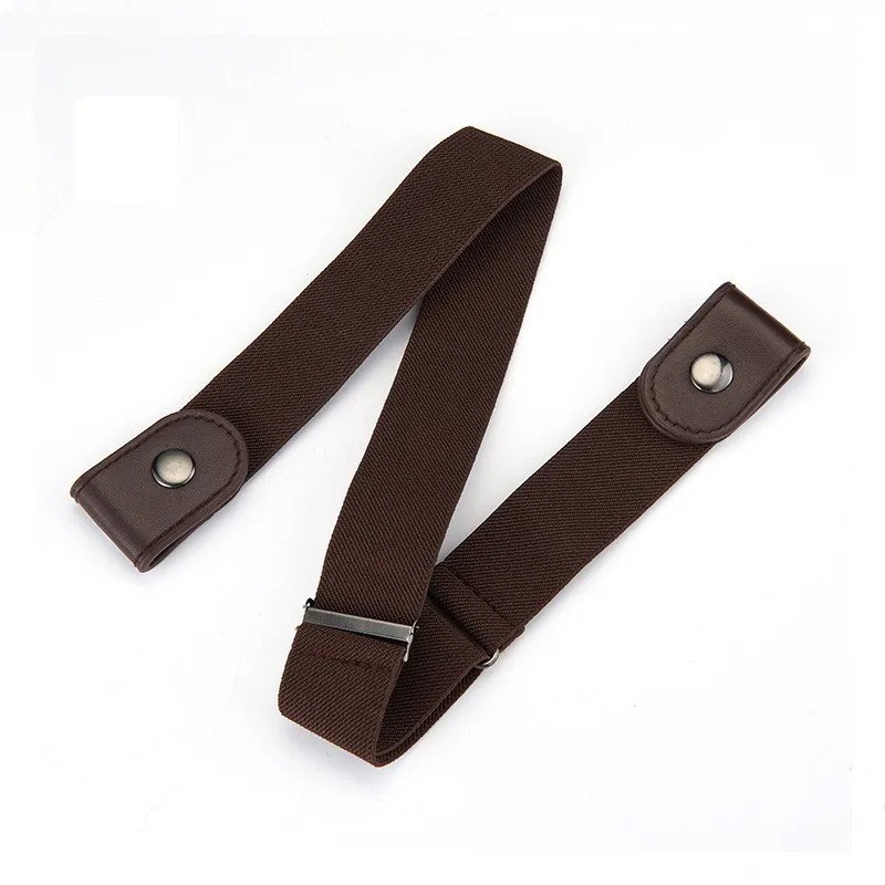 No Buckle Elastic Belt Invisible Stretch Waist Belt for Jeans Pants Unisex
