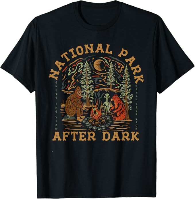 Funny National Park After Dark T-Shirt, Size S-5XL