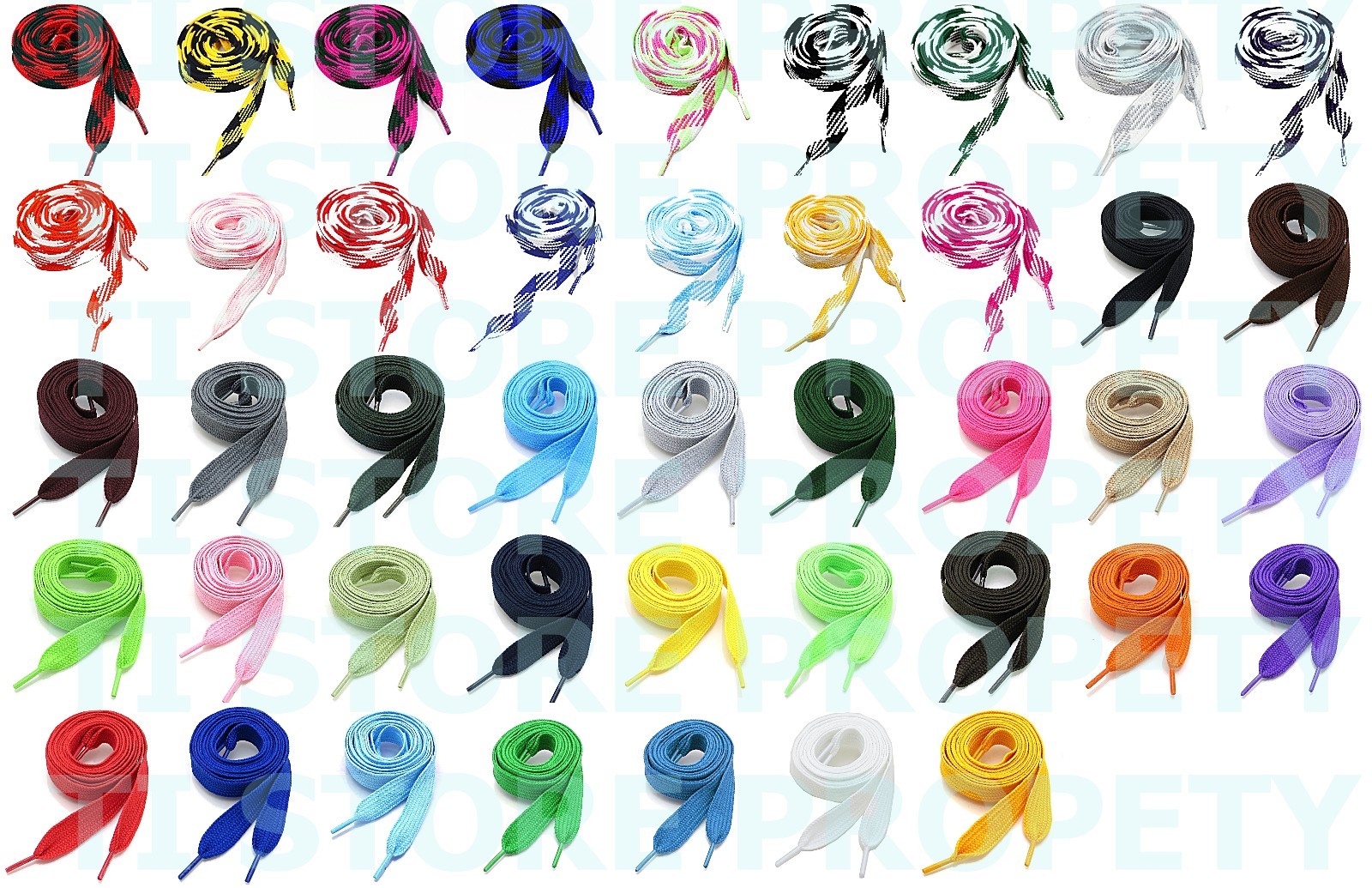 (2 Pairs) FLAT WIDE SHOELACES THICK SHOE LACES 52″ LONG SALE NEW
