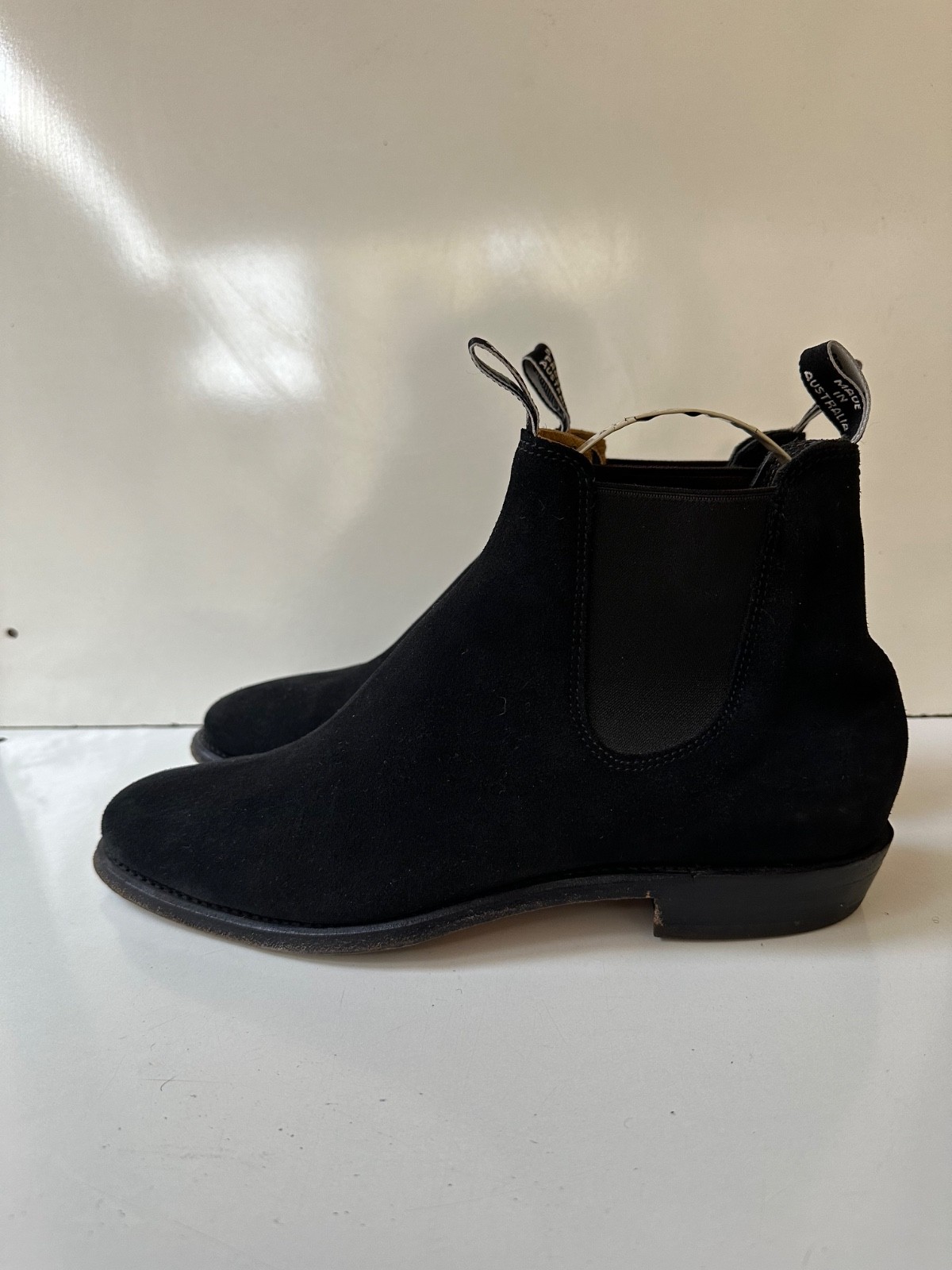 R.M.Williams Craftsman Suede Black Men’s Ankle Boots UK 8.5 USA 9.5