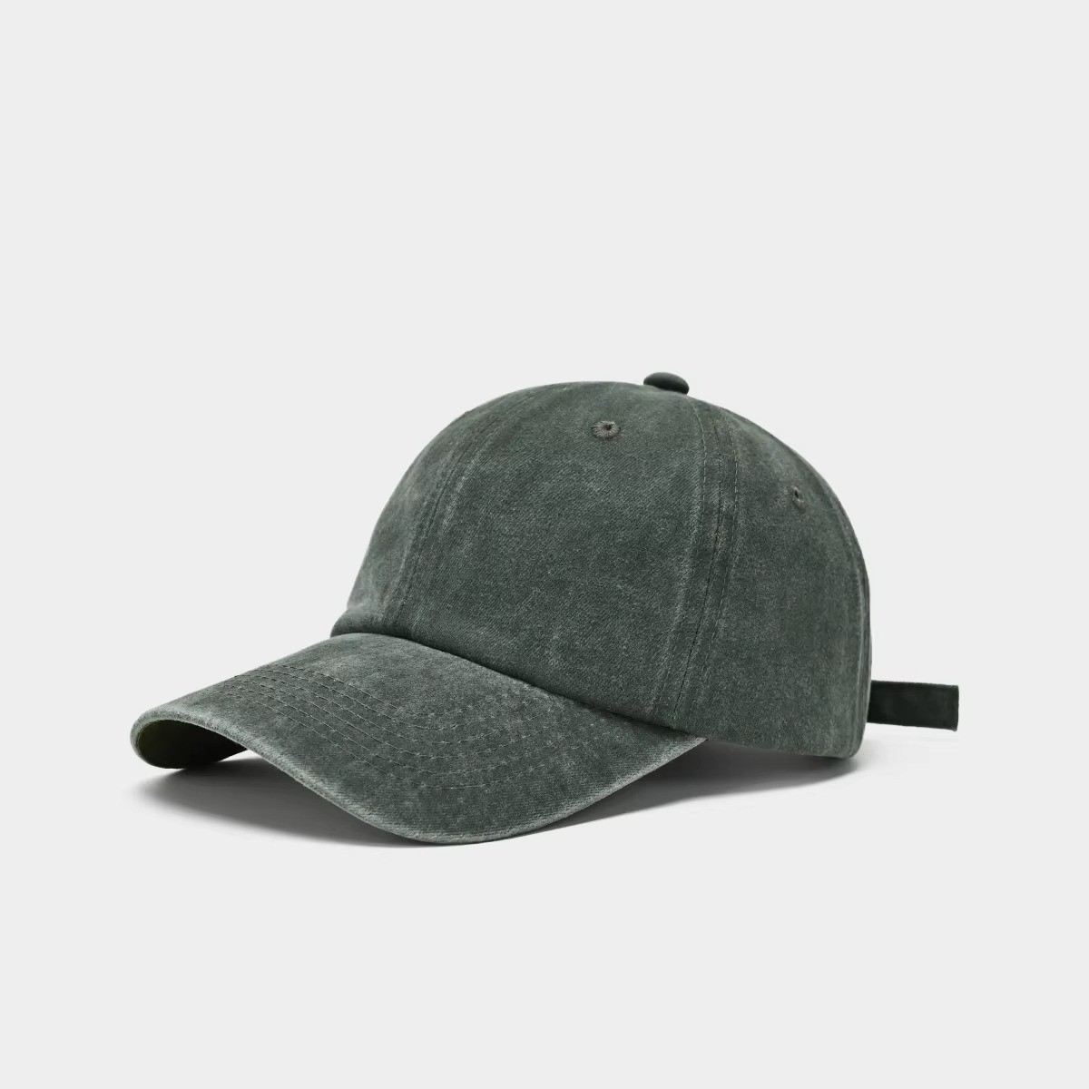 Dyed Cotton Washed Solid Plain Polo Style Baseball Ball Cap Hat Dad.