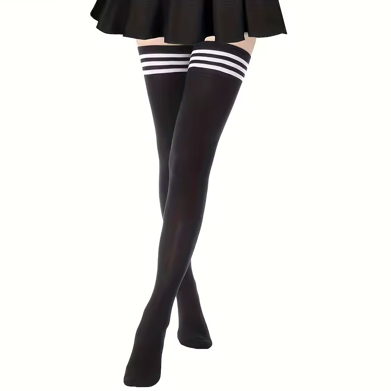 Girls Ladies Women Thigh High Over the Knee Socks Extra Long Cotton Stockings US