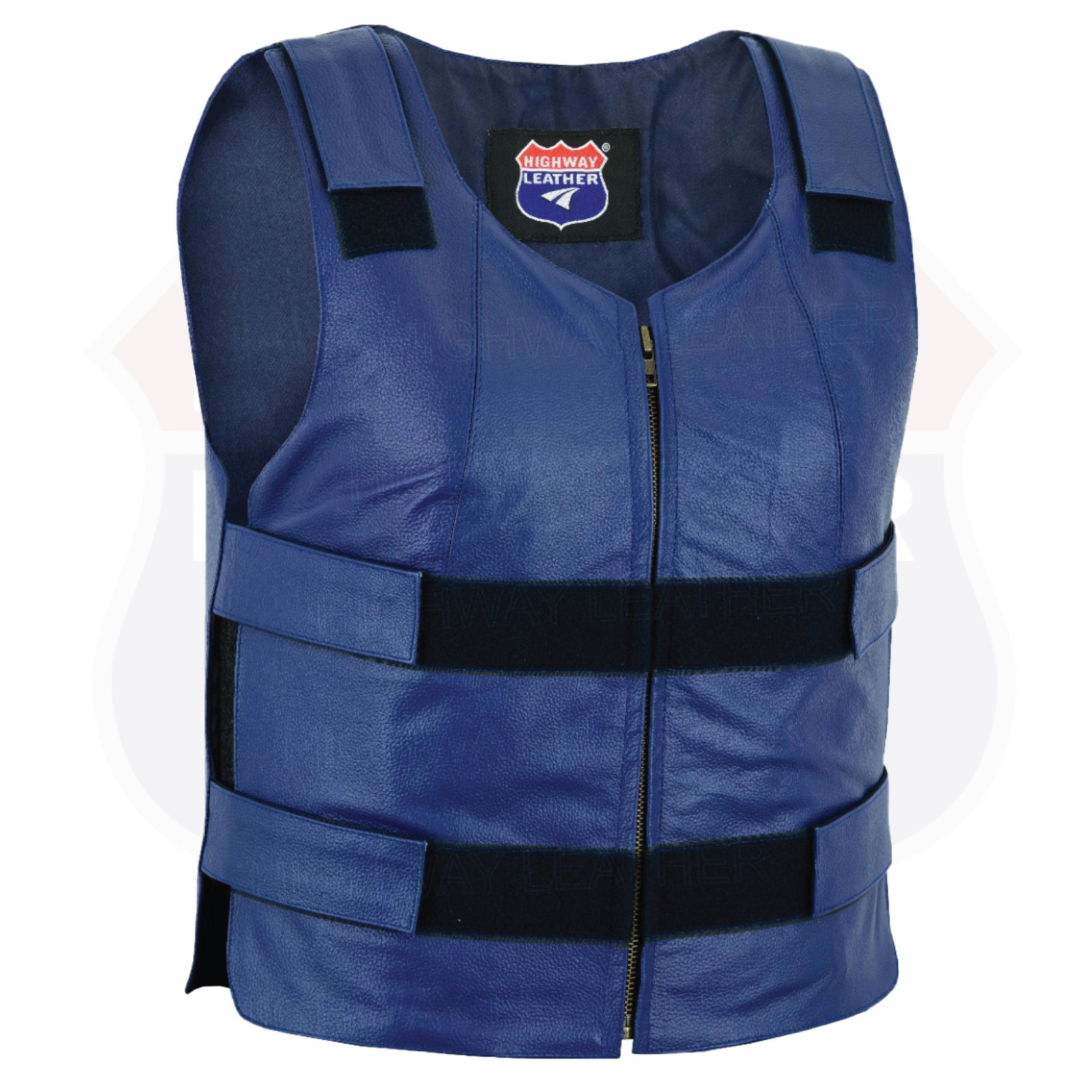 HL11643 Men Bullet Proof style Leather Motorcycle Vest-bikers Club Tactical Vest