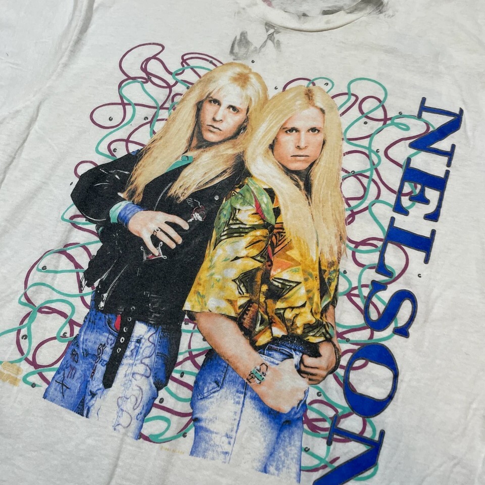 vintage 90s Nelson After The Rain 1991 Concert Tour Band Shirt ZL083