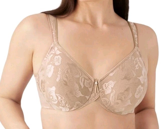 Wacoal 85567 Awareness Full Figure Seamless Bra Toast 34G.