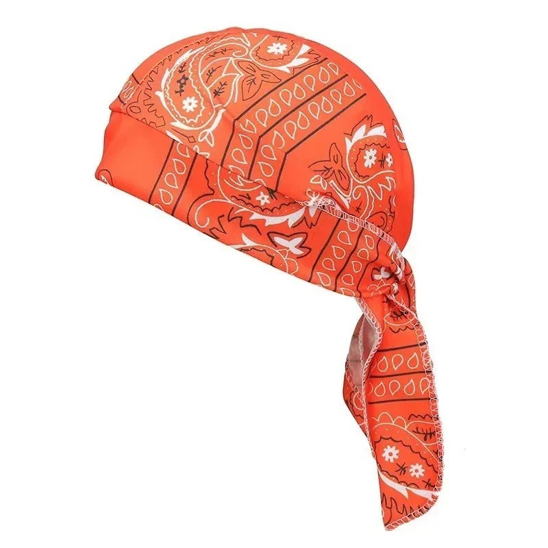 Elastic Motorcycle Wrap Biker Du Bandana Paisley Doo Rag Head Skull Cap Durag