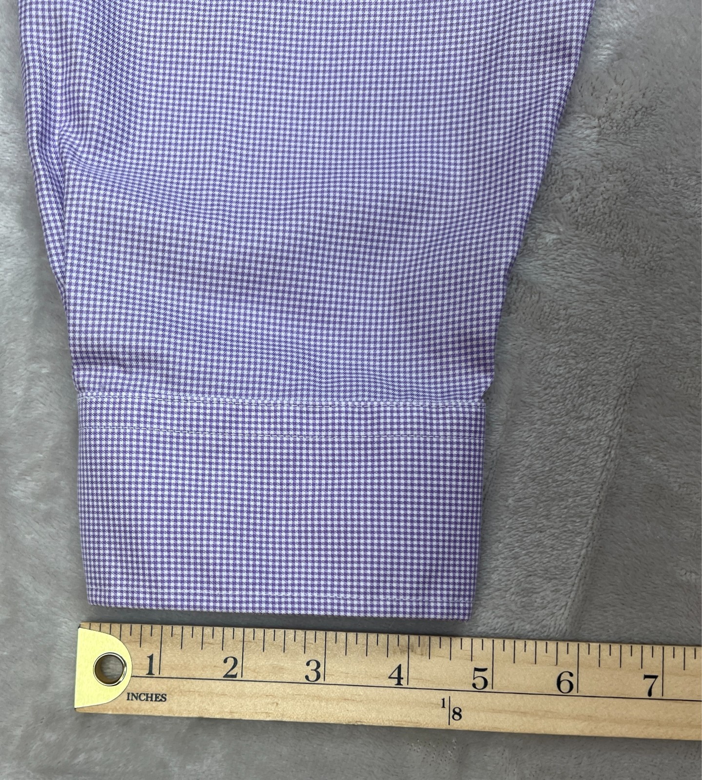 Pronto Uomo Mens Purple Dress Shirt 19 36/37 Tall Classic Fit Business Work