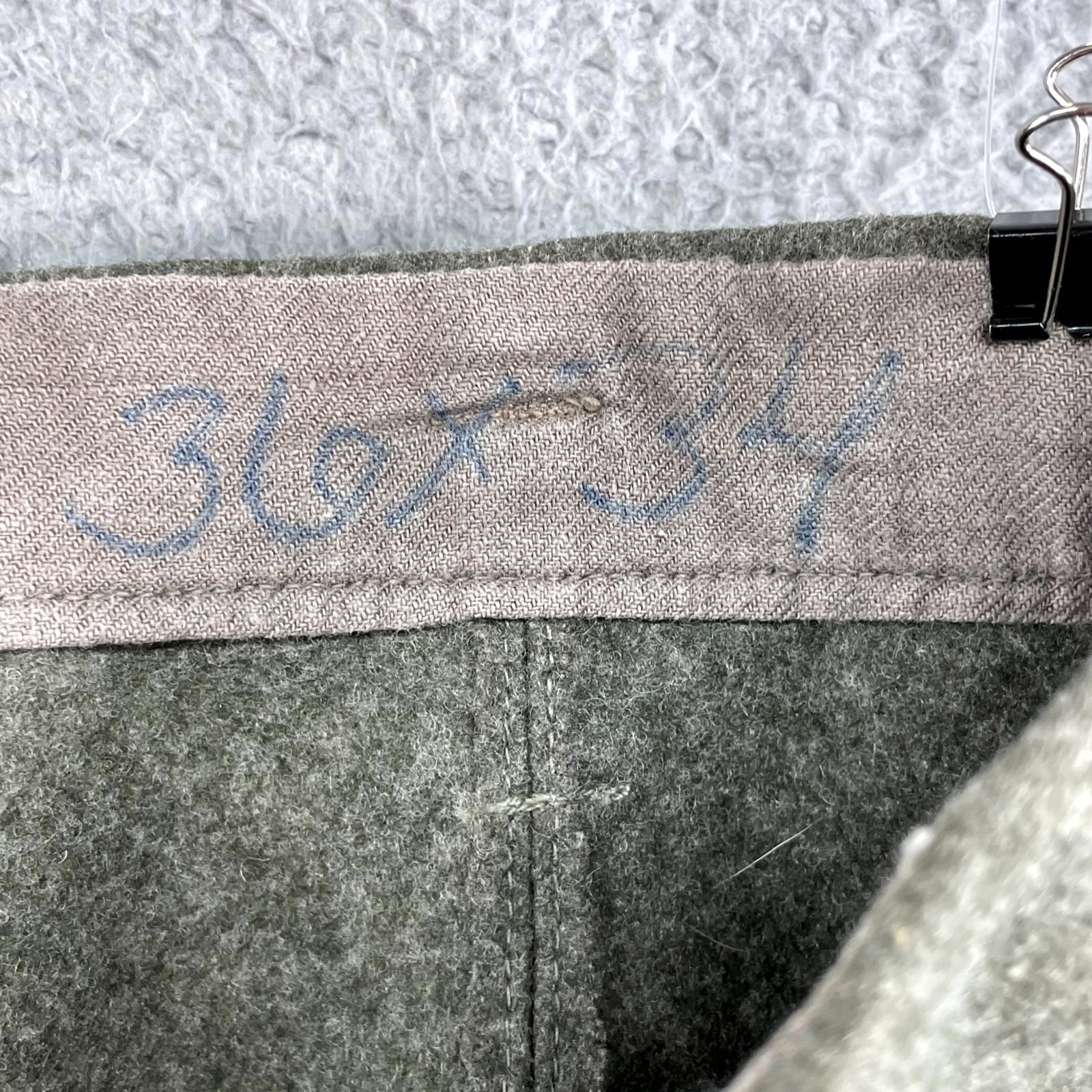 VTG West German Army Cargo Pants Mens 33×31* Wool Military Bundeswehr Tactical