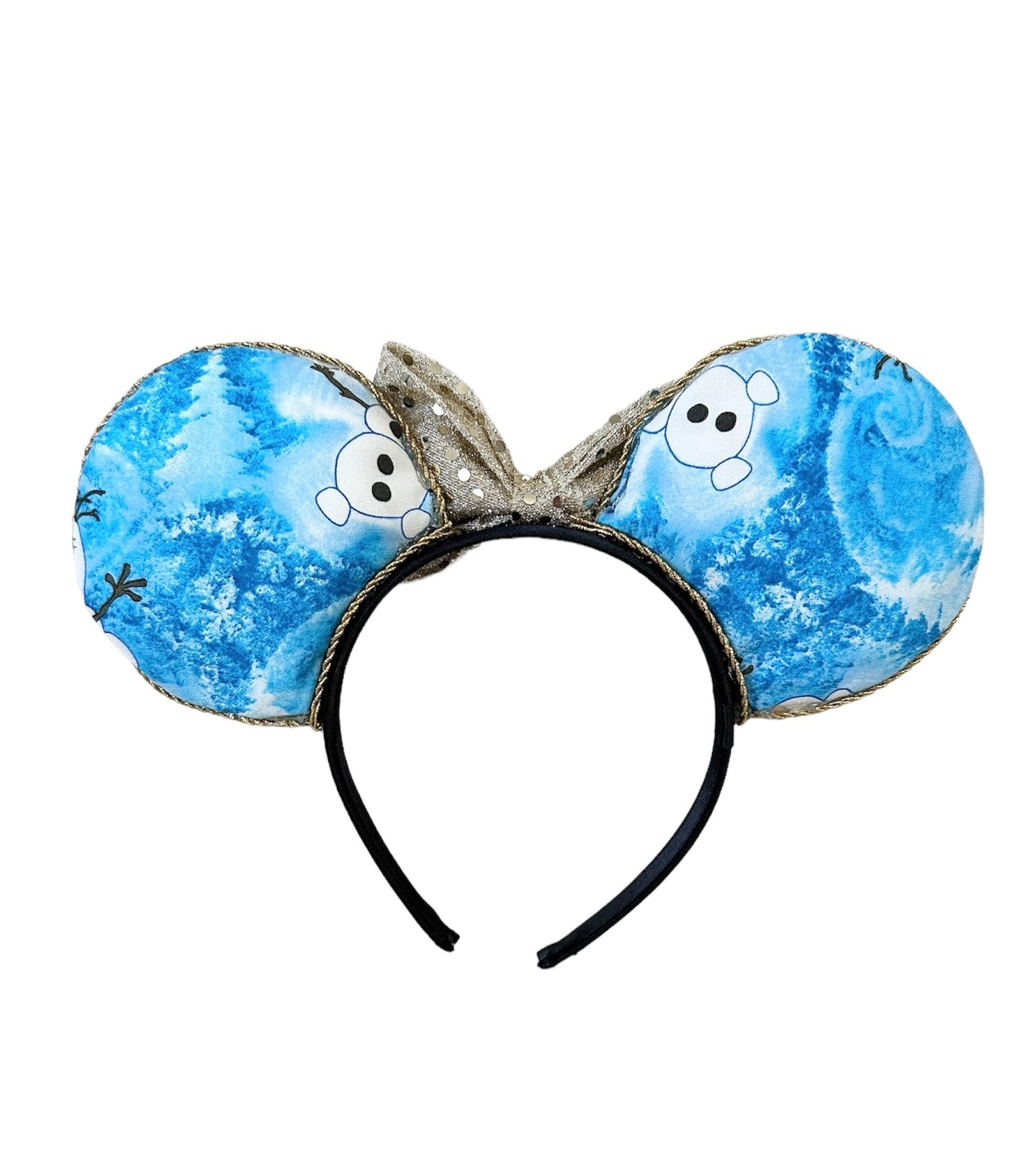 Mouse Ears Headband with Matching Bow Frozen Inspired Brand New Handmade