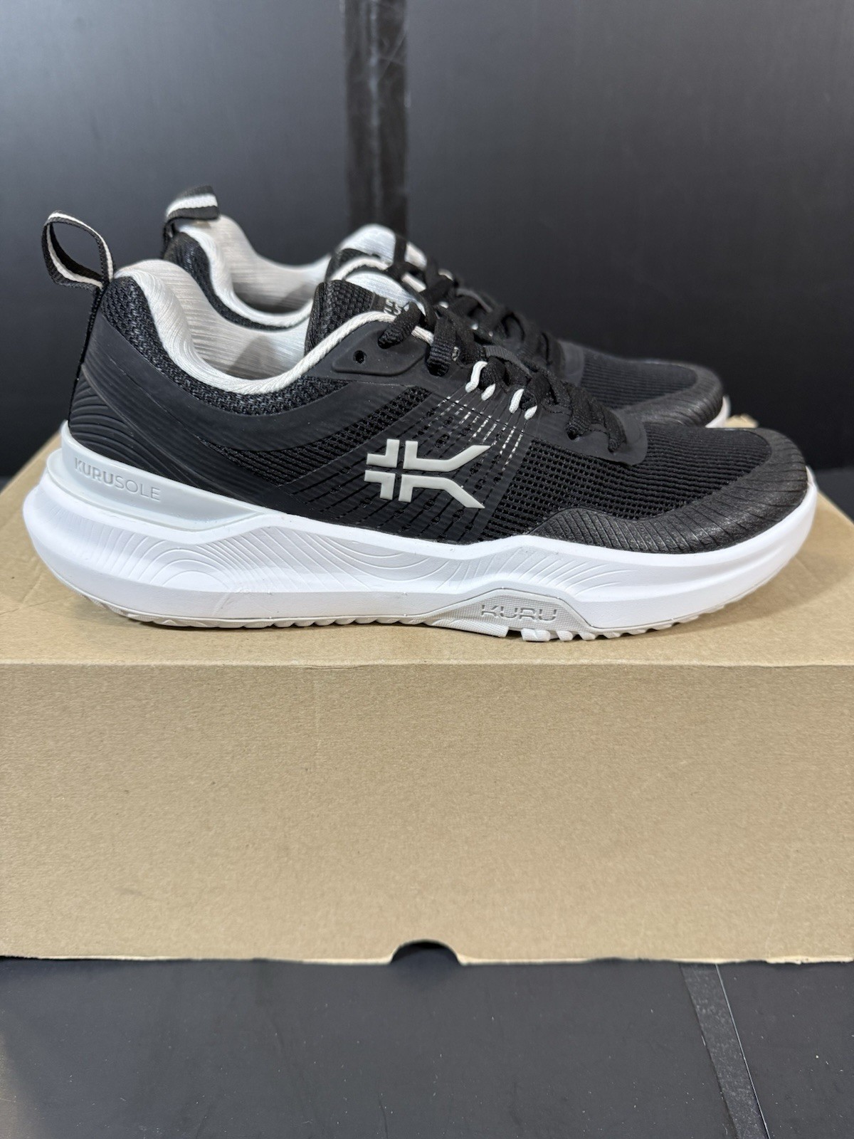 KURU Velocity Athletic Running Walking Shoes Sneakers Black Size 6.5 NWOB