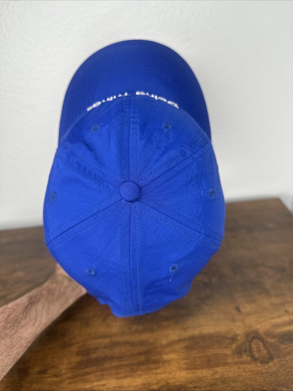 Doing Things Outdoor Voices Hat Cap Strap Back Blue Nylon Adjustable Dad Cap