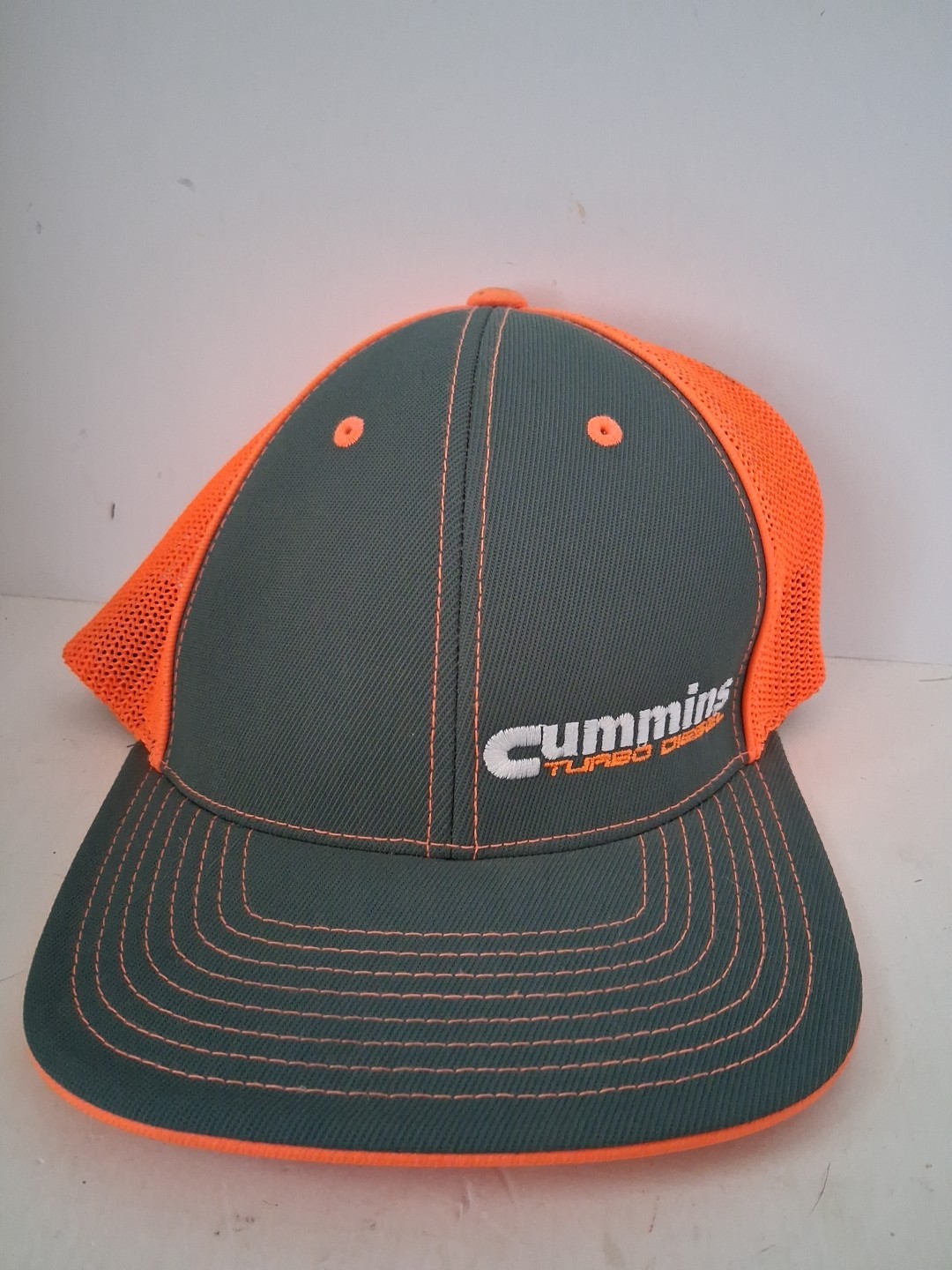 Cummins Turbo Diesel Hat, Pacific Headwear Small Medium, Hunters Orange