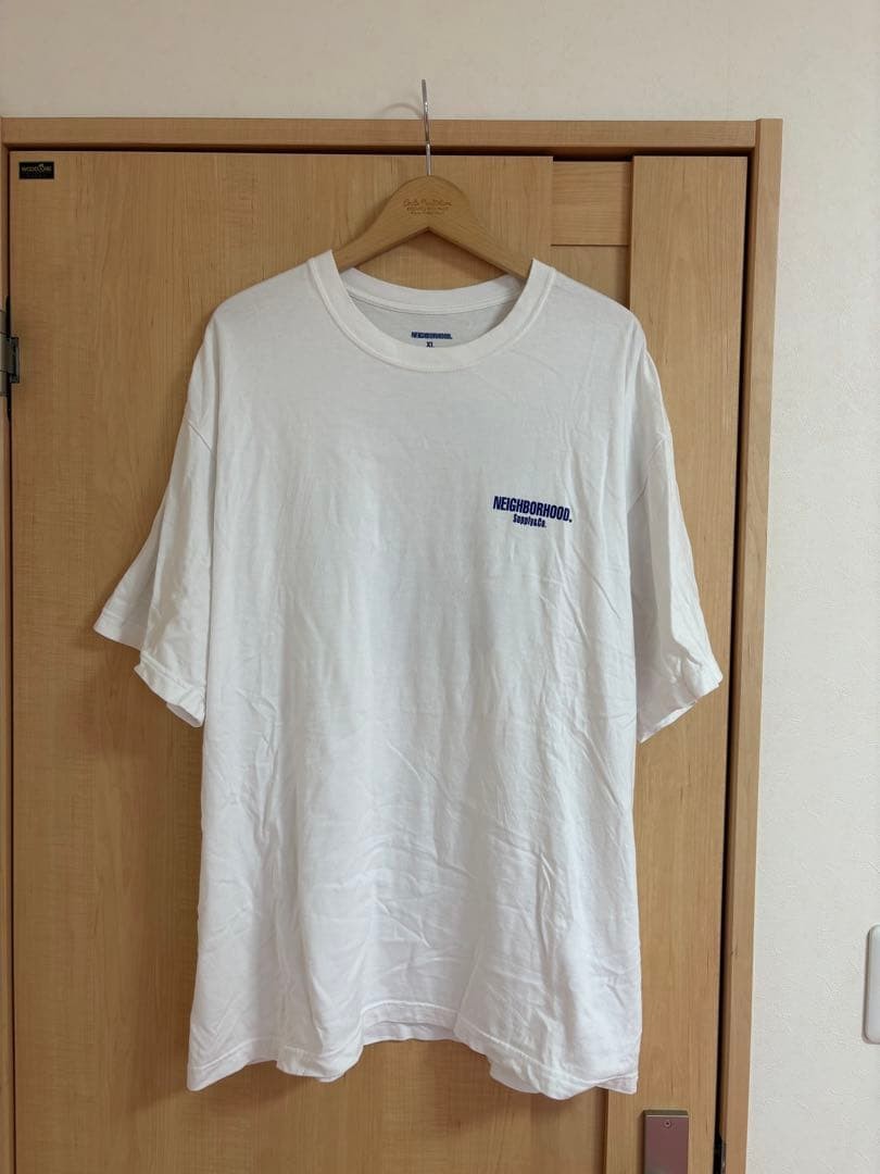 NEIGHBORHOOD White T-Shirt XL Tee Graphic Logo Harajuku Japan Streetwear Cargo
