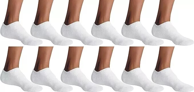 Wholesale Bulk Lots Men’s White No-Show Low Cut Socks Size 9-11, 10-13