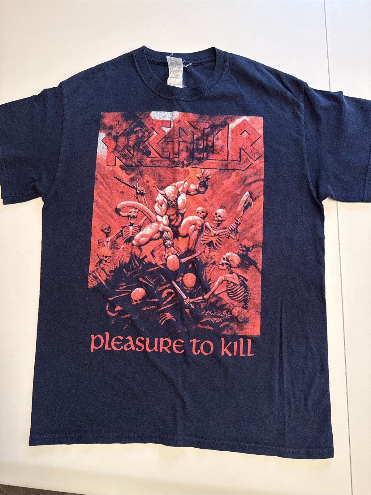 Official Vintage Kreator Pleasure To Kill Tee Shirt M Medium German Thrash Metal