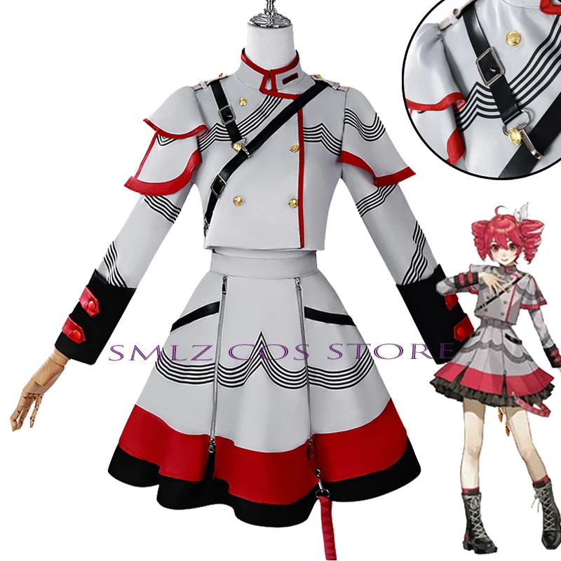 Wholesale Kasane Teto Cosplay Costume Anime Vtuber Cosplay Dress Halloween Party