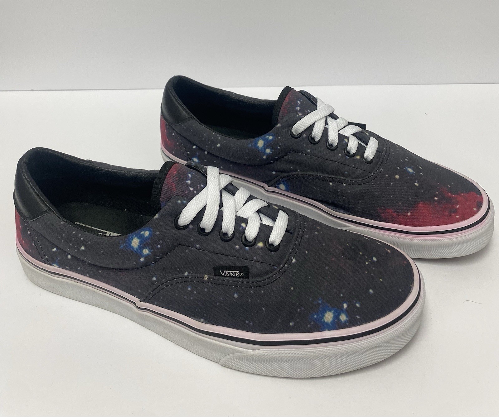 VANS M 11 Classic Era Skate Shoes Midnight Blue Black Galaxy Print Good!