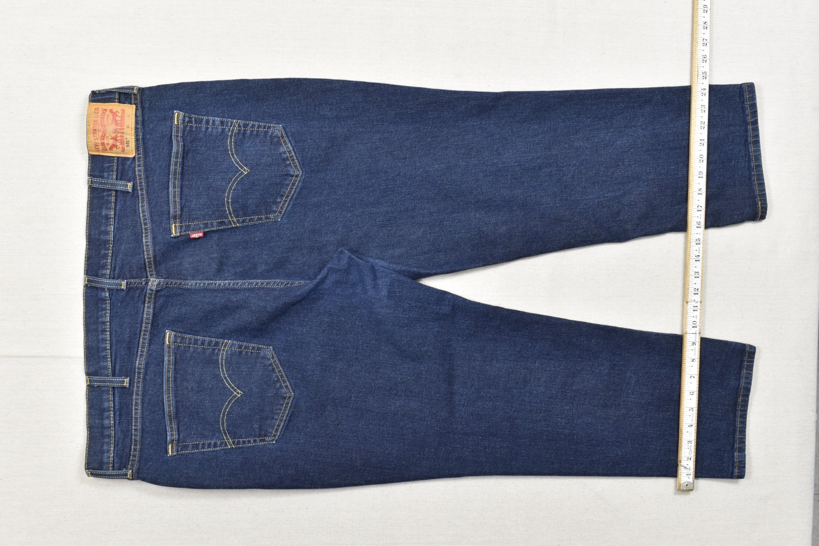 Levi’s 541 Athletic Taper Men’s Jeans Blue Denim Size 46×29 Dark Wash Stretch