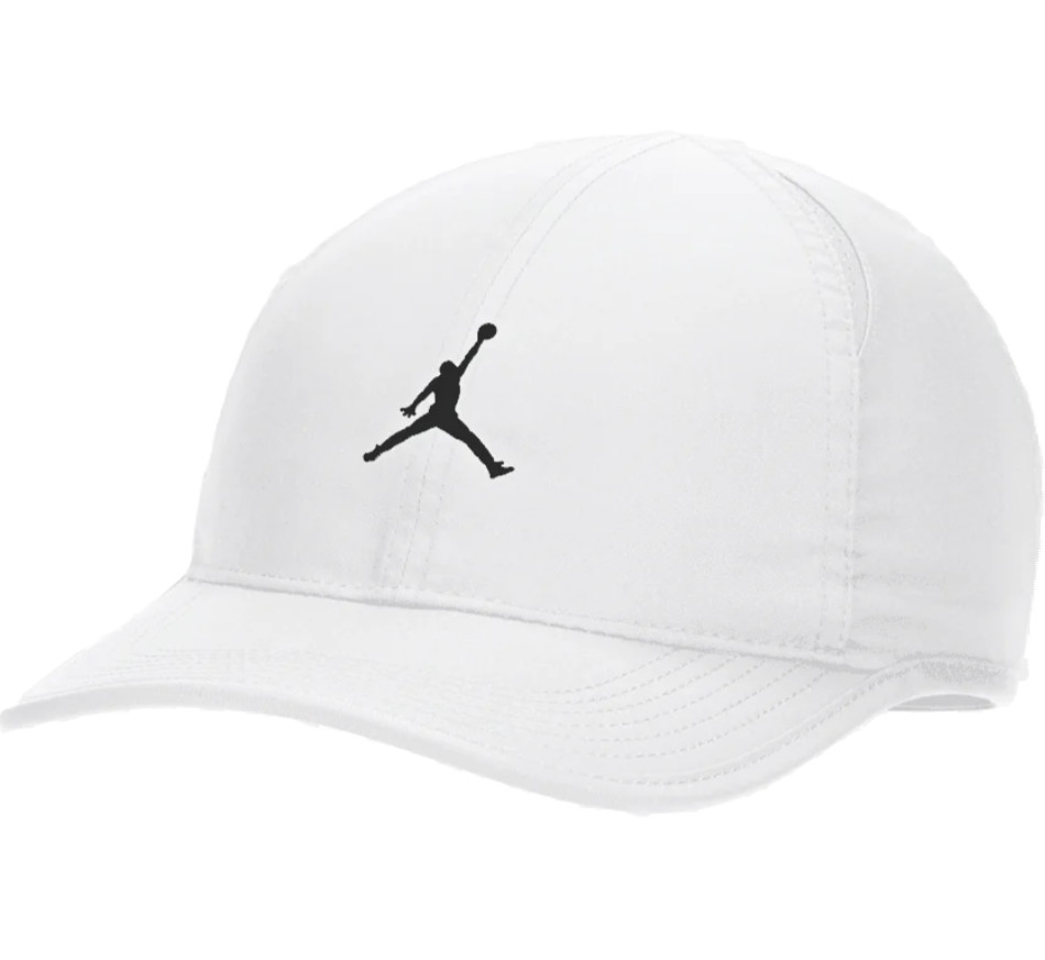 Nike Men’s Air Jordan Dri-FIT Club Unstructured Curved Bill Cap White FN4675-100