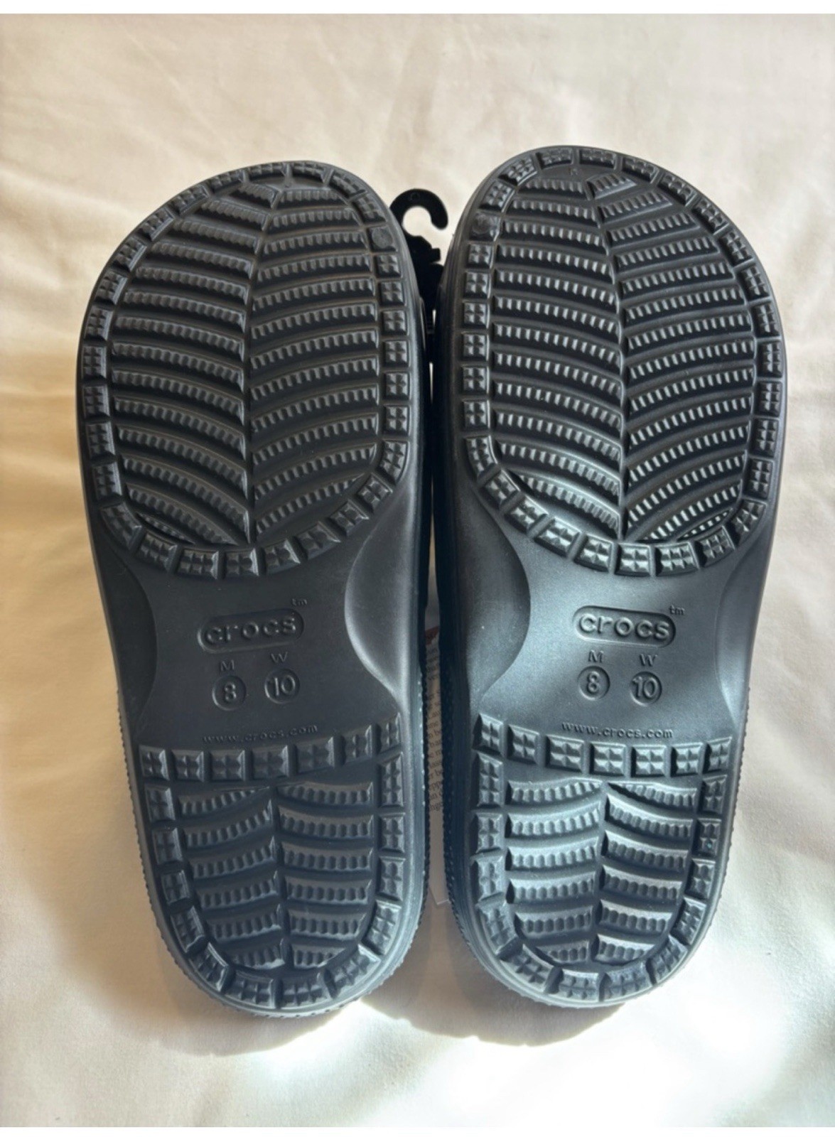 Crocs Classic Slide Sandals Black Size M8 W10 NWT Comfort Slip On 206121-001