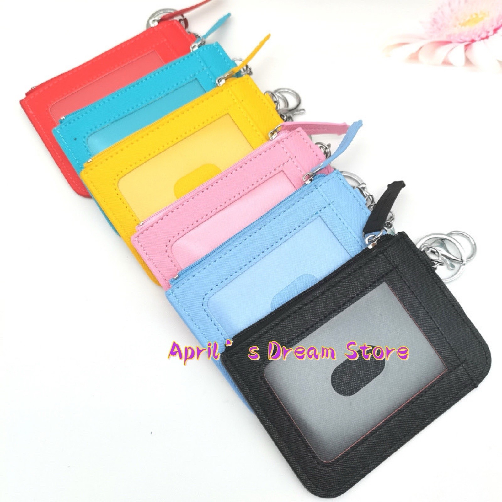Kuromi x Bad Badtz-Maru Drawing ID Cardholder Coin Purse Keychain Wallet