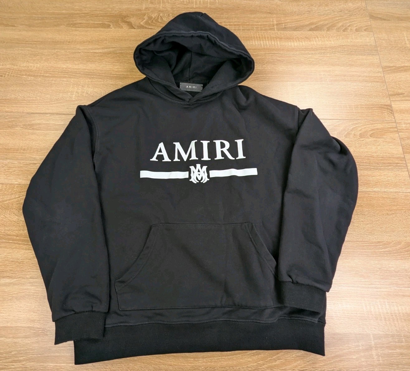 Amiri Black Hoodie Logo Mens Medium Quite Luxury Old Money
