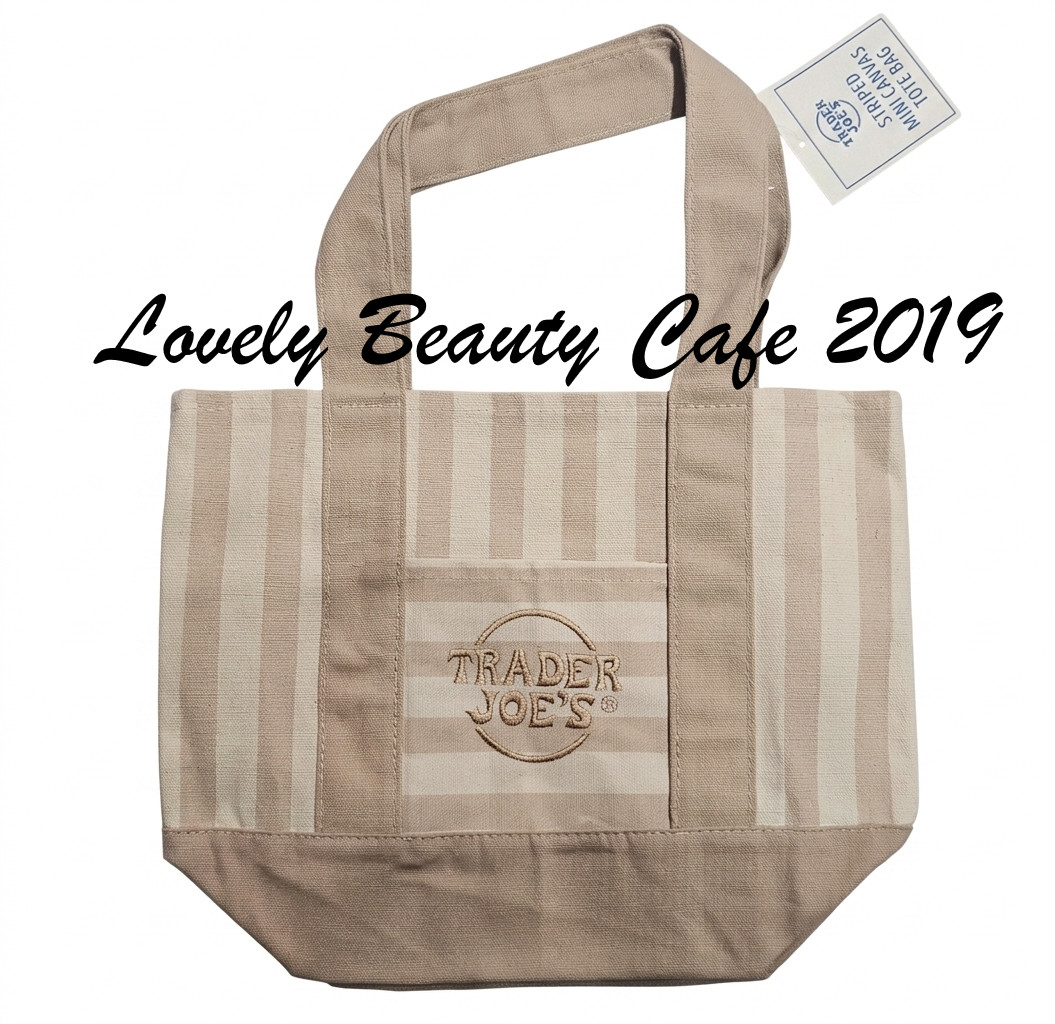TRADER JOE’S / STRIPED MINI CANVAS TOTE BAG / YOU PICK THE COLOR!