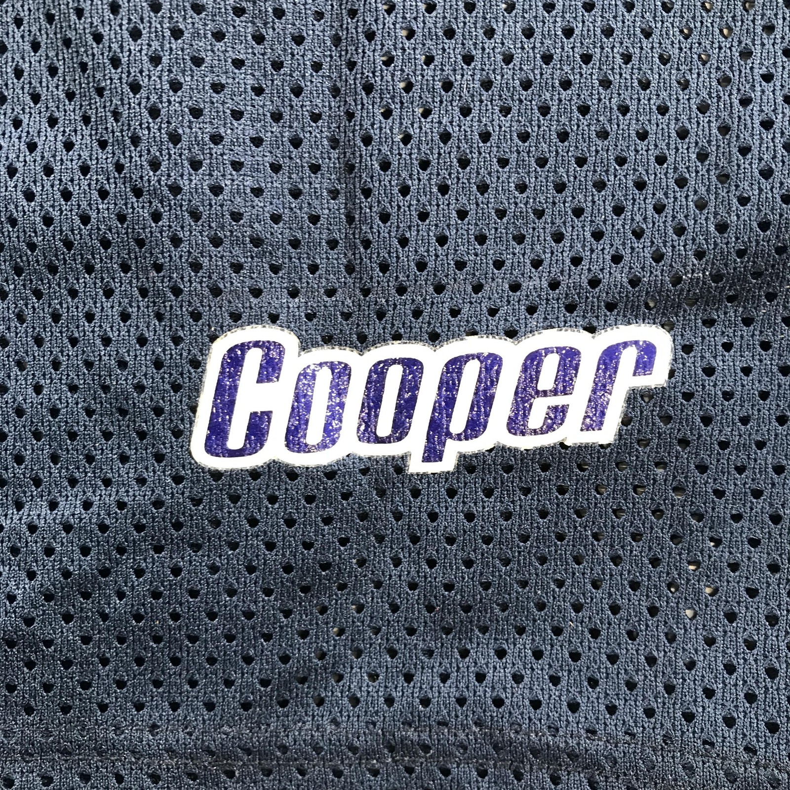 Vintage Cooper Hockey Jersey Mens 2XL Navy Blue Blank Mesh V Neck Canada
