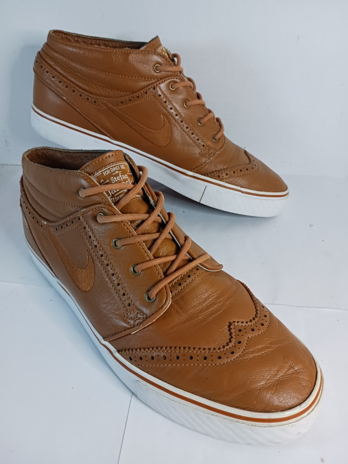 Nike Stefan Janoski Md Pr Craft ‘Wing Tip’ Chestnut Skate Shoes Mens 10 US 2011