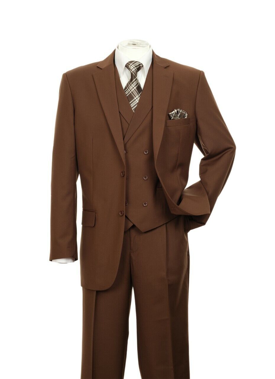 Men’s 3 Piece Luxurious Suit With Vest&Pants Two Button Two Side Vents 5702V9