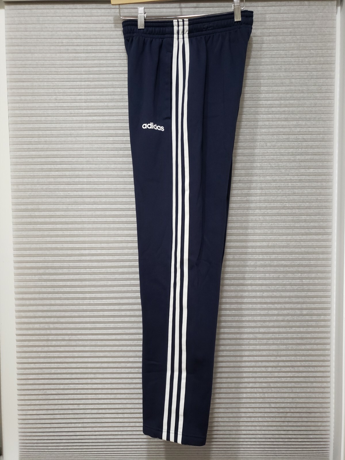 adidas Essentials 3-Stripes Fleece Jogger Pants GD5475-Legend Ink/White Size S