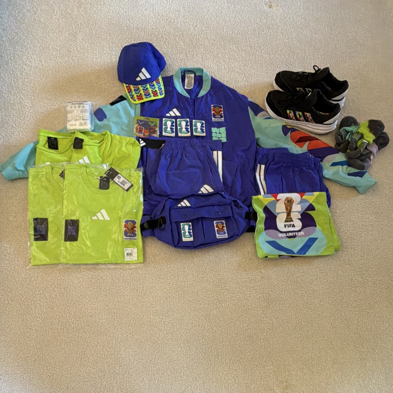 FIFA World Cup 2026 Volunteer Kit Adidas Jacket Shirts Shoes Seattle CompleteSet