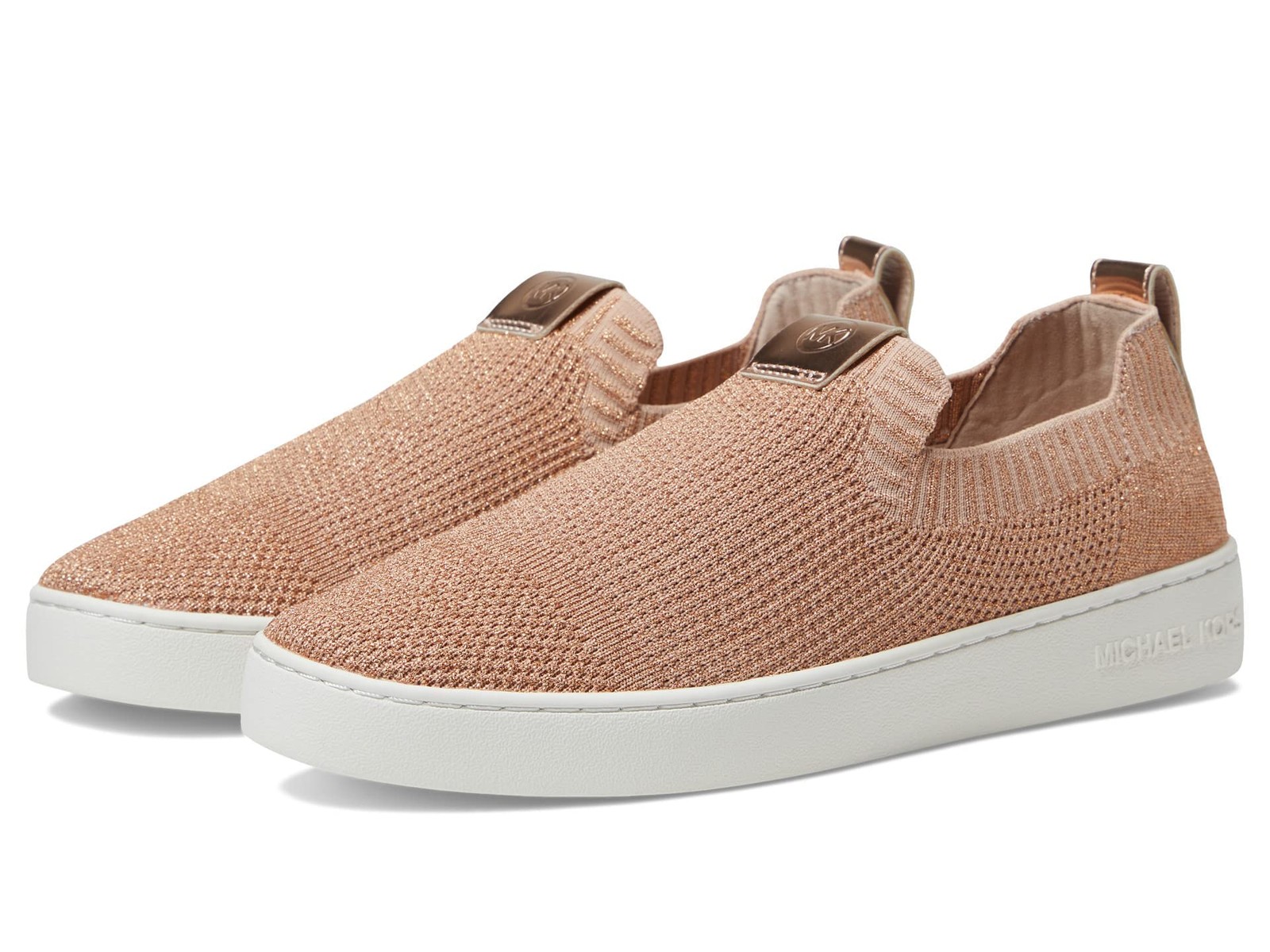Michael Kors Juno Knit Slip-On Sneaker Rose Gold Women NWB Pick Size