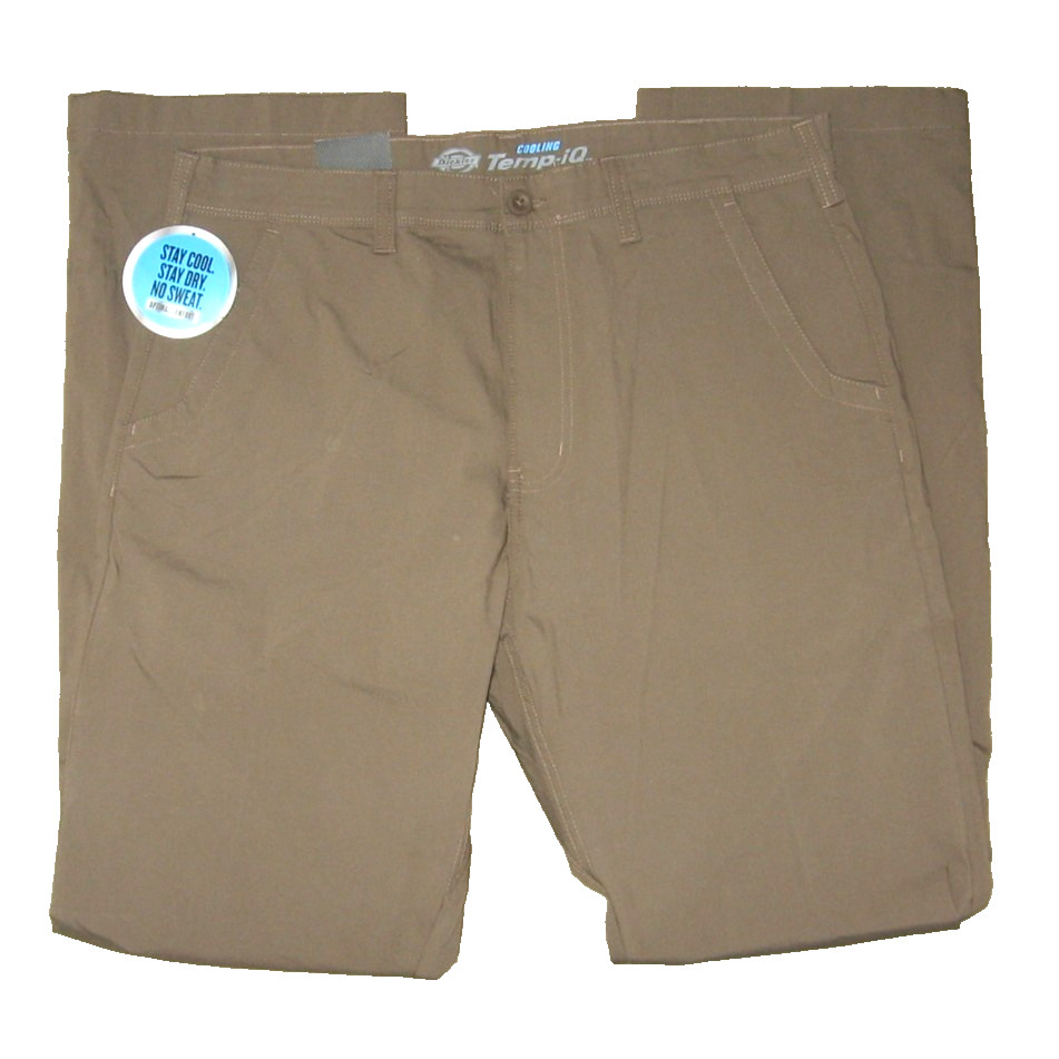 Mens Dickies Pants 34×34 Mushroom Performance Utility Pant Cooling Temp IQ New