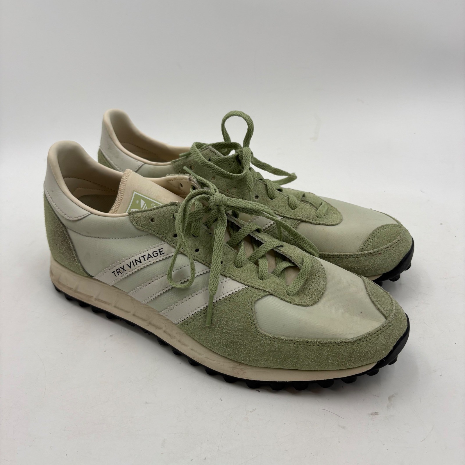 Adidas TRX Vintage Halo Silver Sage Green Men 11.5 Retro Running Shoes GX4581