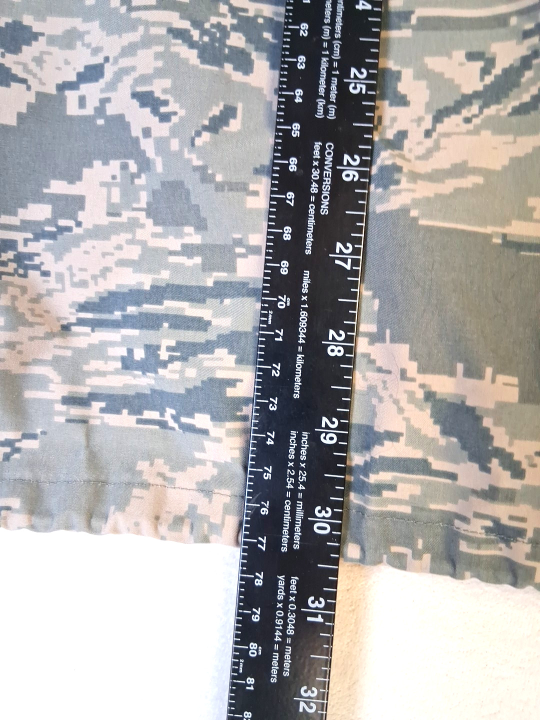 US Air Force Tennier ECWCS Wet/Dry Size XL USAF certified Camo Parka Jacket