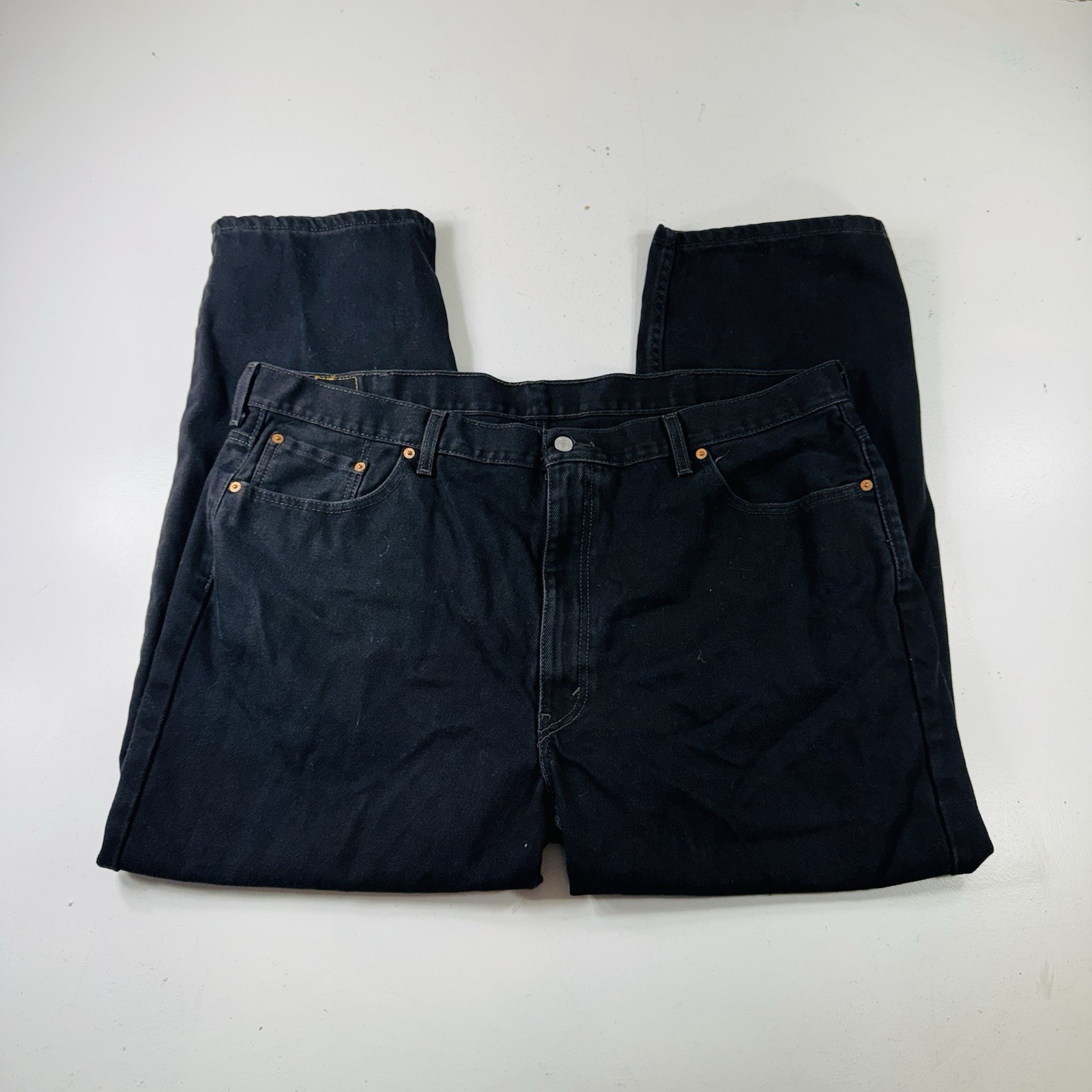 Levi’s 550 Relaxed Fit Jeans Black Denim Men’s Size 46×29
