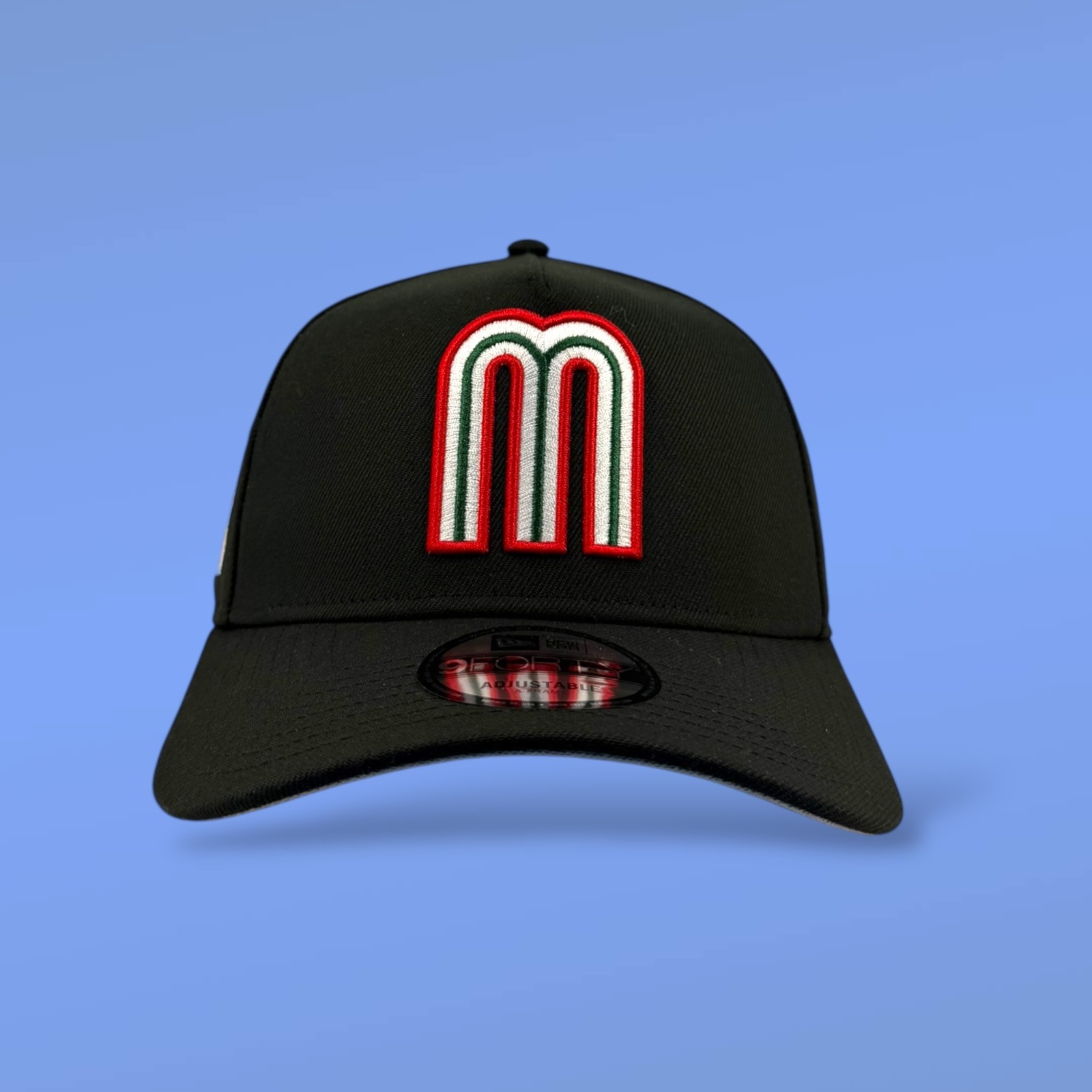 New Era 9Forty A-Frame Snapback WBC Mexico Black/Black – Gray UV – OSFM NWT
