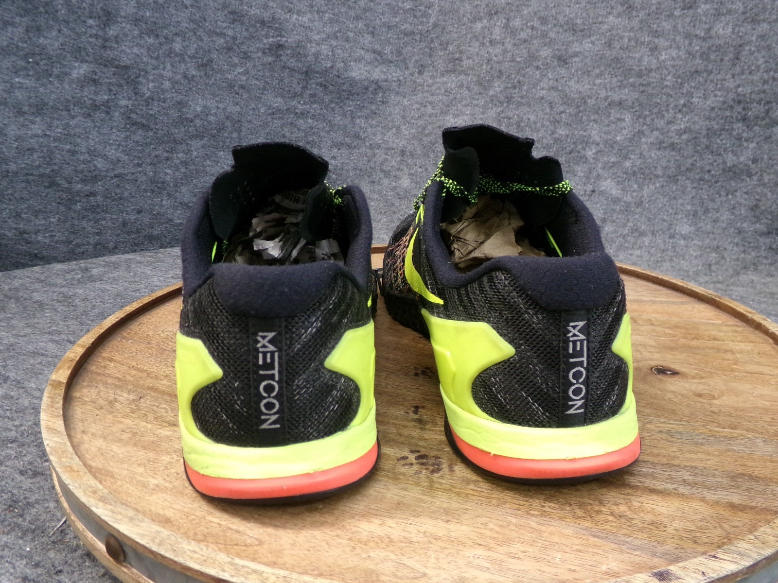 Nike Metcon 3 Black Volt Hyper Crimson Black Neon Green Shoes Men’s Size 10.5