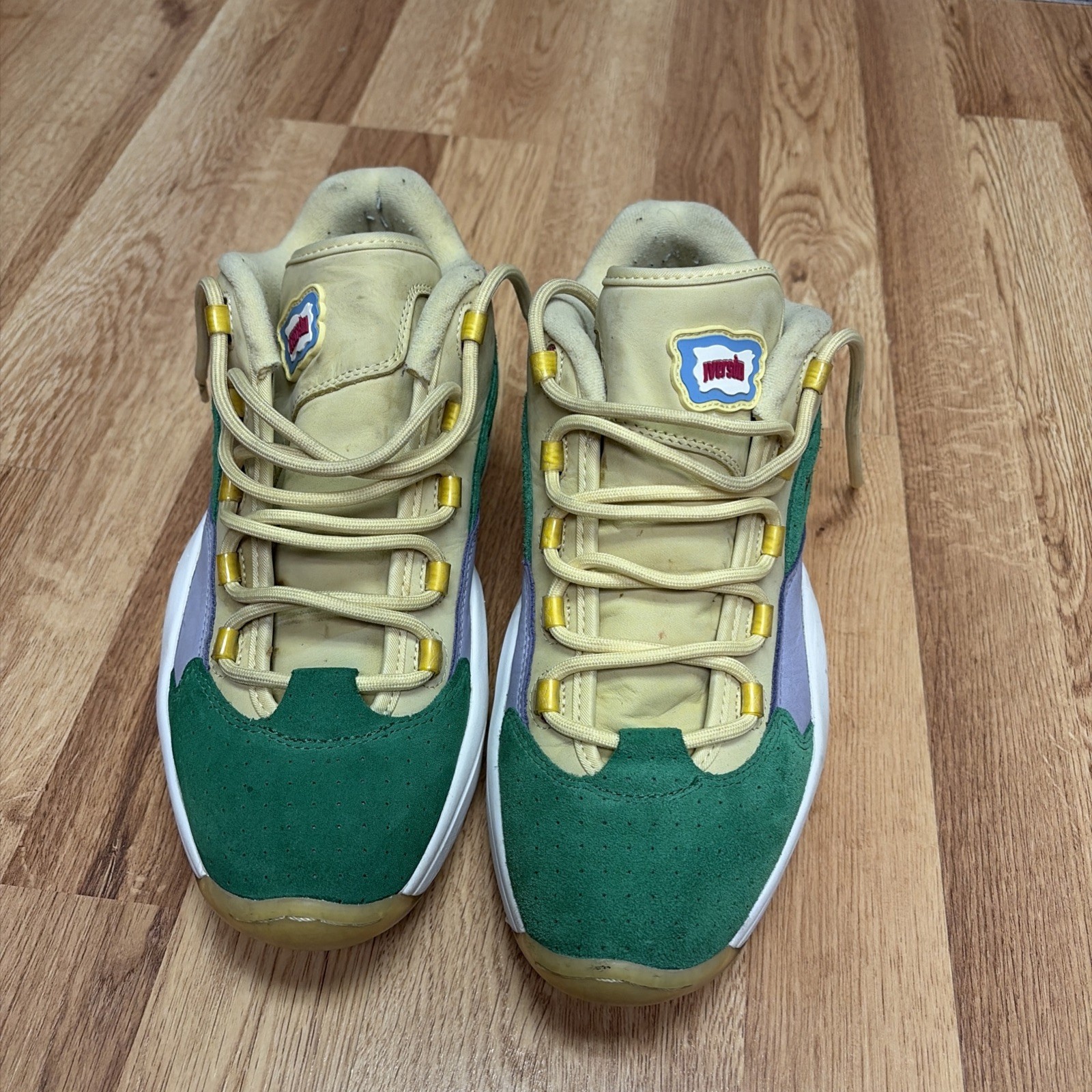 M 11 Reebok BBC Ice Cream x Question Low Yellow Lilac Glow (WITHOUT INSOLES)