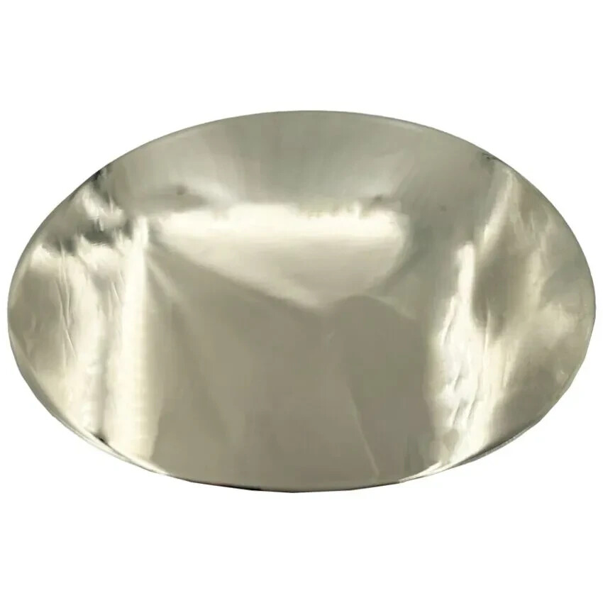 Silver Chrome Mirror Finish Plain Belt Buckle All Metal 1.5 ” loop