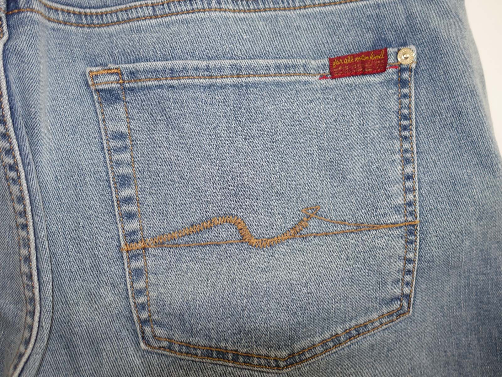 7 For All Mankind Men’s Tapered Straight Leg Jeans Size 36 x 33 NWT Laguna Wash