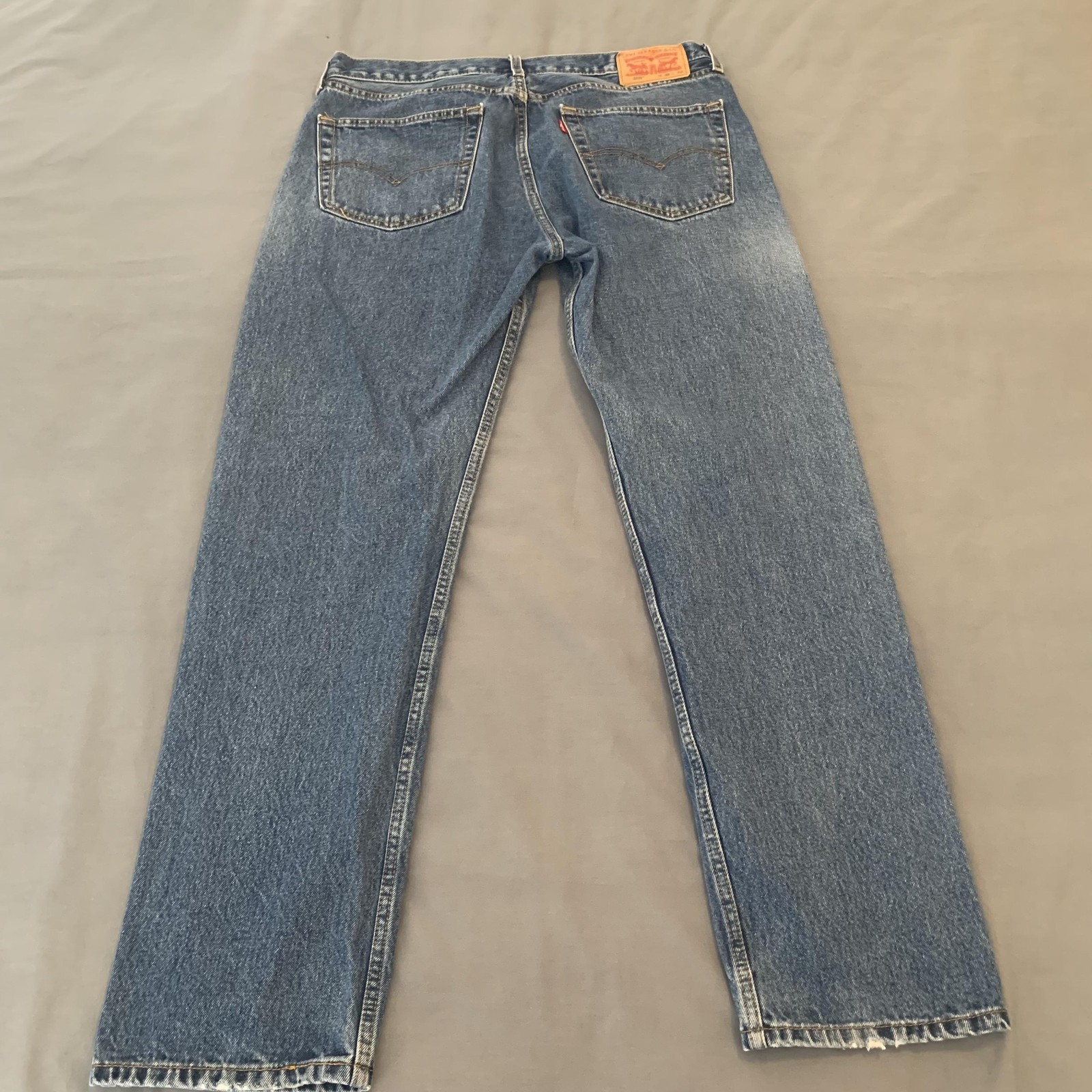 Levis 505 Jeans Mens 36×32 Blue Denim Straight Leg Medium Wash 100% Cotton Rodeo