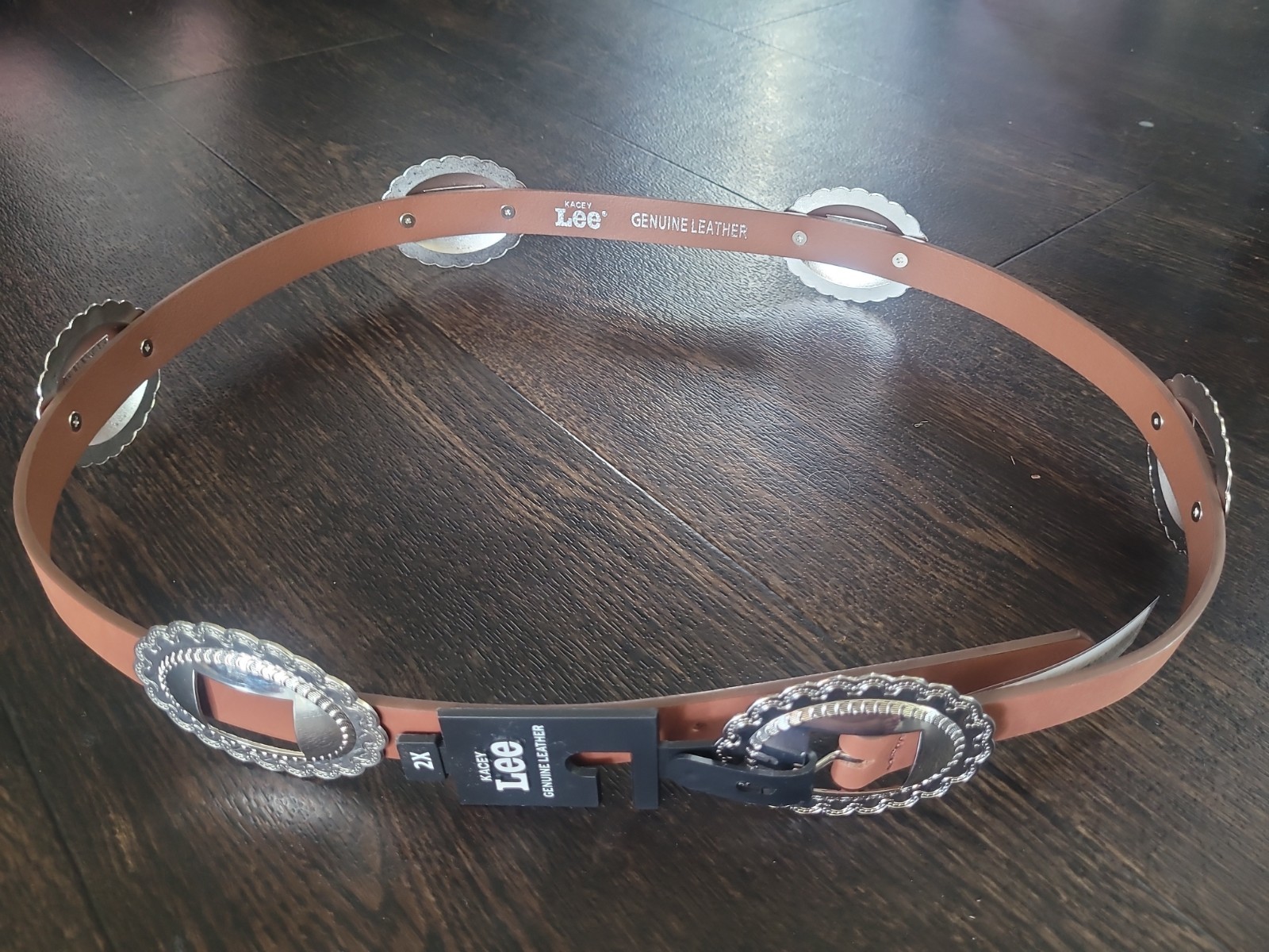 New With Tags Womens Belt Size 2x Brown Leather