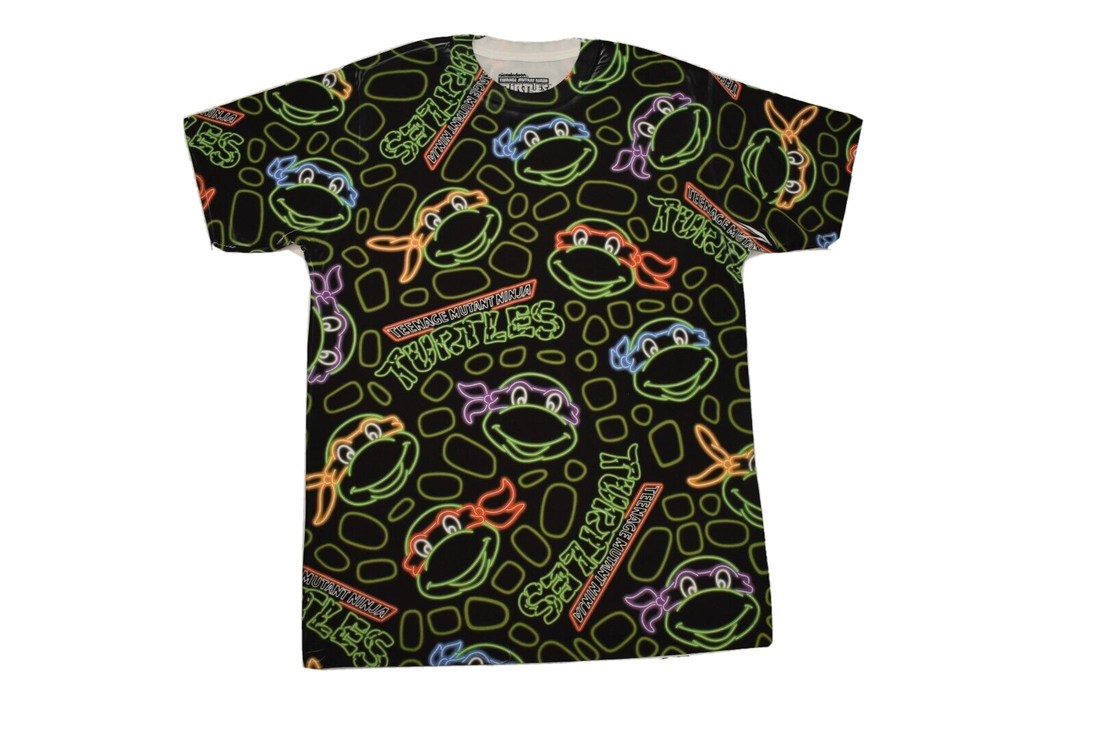 Teenage Mutant Ninja Turtles Mens All Over Print AOP Shirt New S, 2XL