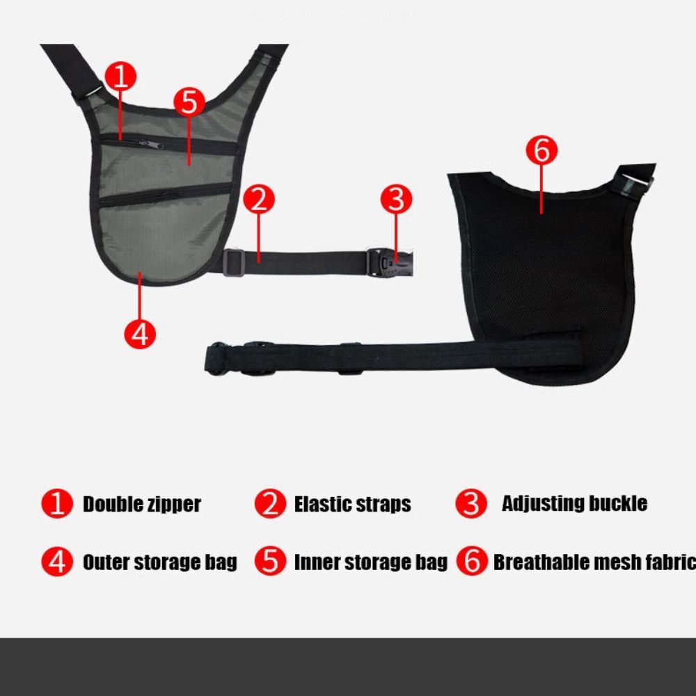 1Pc Hidden Security Waist Bag Invisible Travel Waist Packs Anti Theft Waist Bag