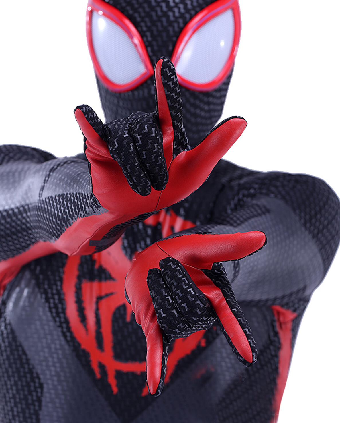 NEW Upgraded Miles Morales Spiderman Jumpsuit Armor Costume Cosplay COS