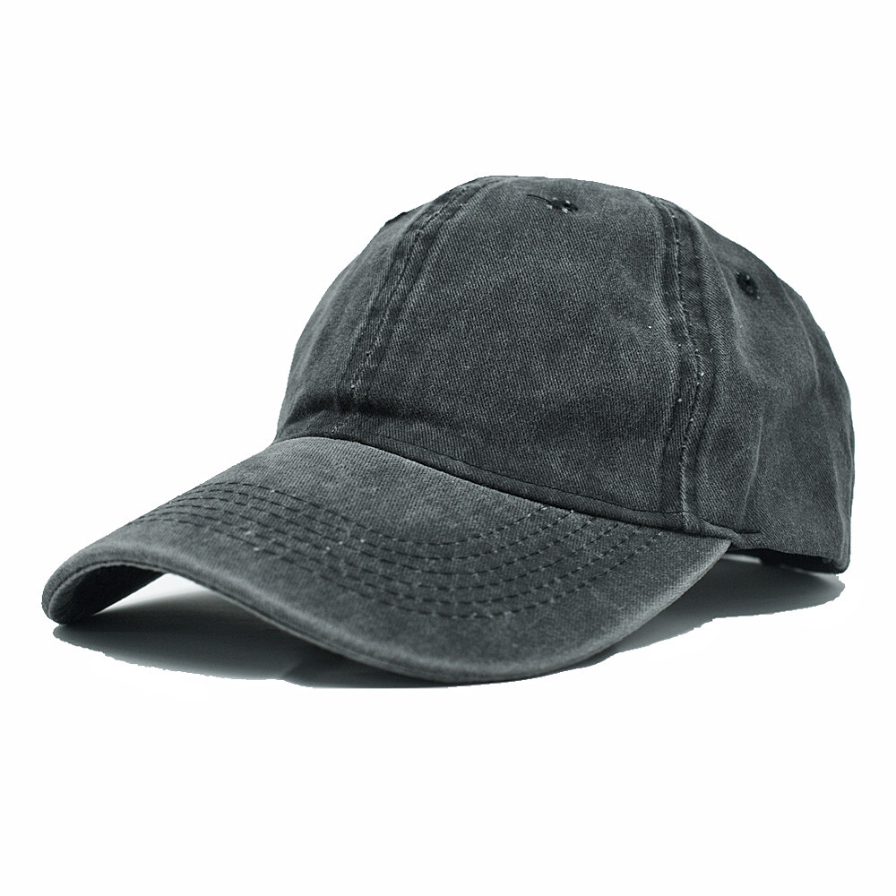 Mens Womens Dyed Washed Cotton Polo Style Baseball Ball Cap Blank Dad Retro Hat